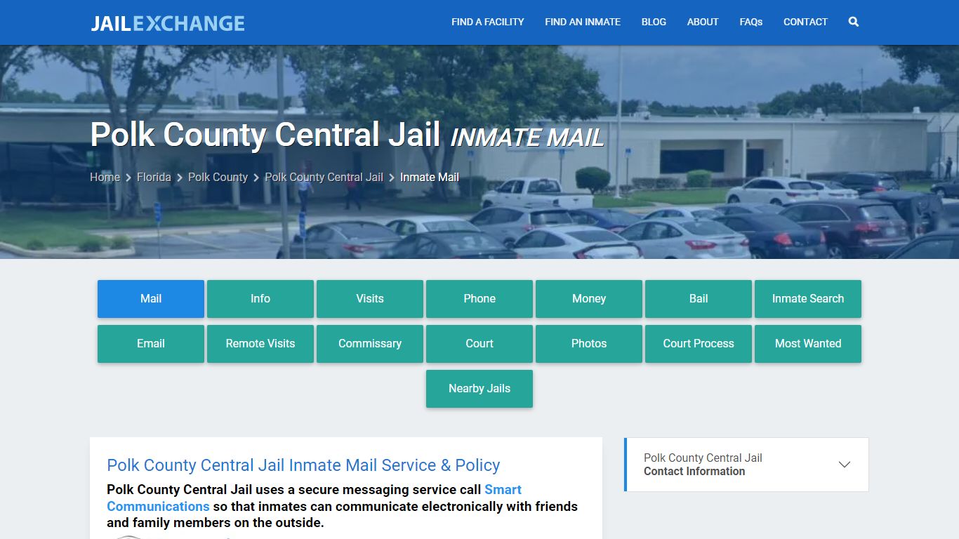 Inmate Mail - Polk County Central Jail, FL - Jail Exchange
